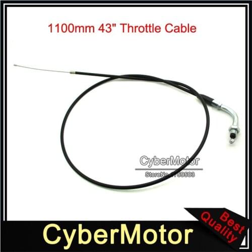 1100mm 43" Throttle Cable For 50cc 70cc 90cc 110cc 125cc 140cc Pit Dirt Bike 50cc 60cc 80cc Motorized Bicycle Bike