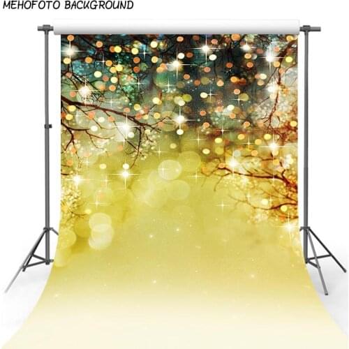 Mehofond Vinyl Christmas Backdrop Light Bokeh Polka Dots Glitter Stars Baby Portrait Decor Photography Background Photo Studio