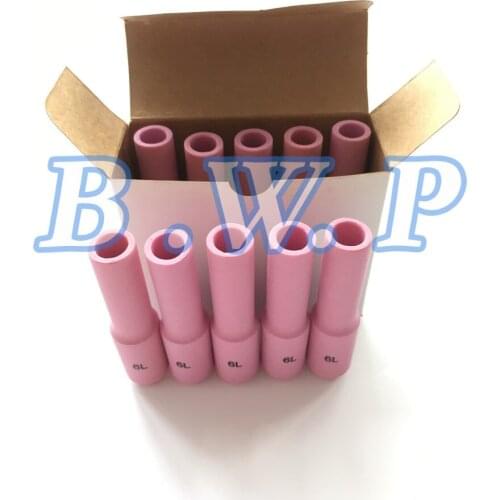 10PCS 10N48L #6 TIG Torch Alumina Cups For Weldcraft WP-17 18 26 DB SR PTA Series
