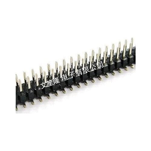 100PCS 2.0mm Pin Headerr, SMT,2X40P Single Row, Single Plastic, High Quality,Gold-Plated