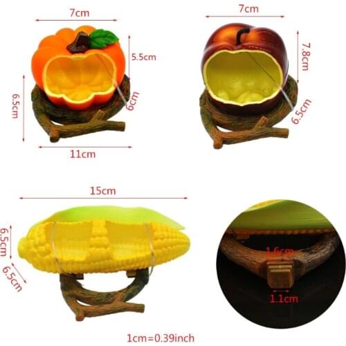 50LB Funny Fruit-Shaped Birds Feeder Bowl Parrot Pet Dispenser Water Food Feeding Bowl Container Small Animal Drinking Feed Cup