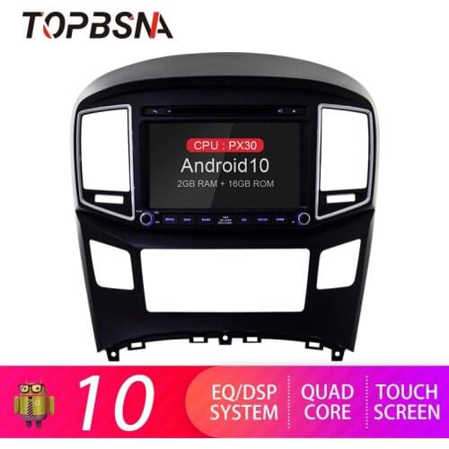 TOPBSNA Android 10 Car DVD Multimedia Player For Hyundai H1 Grand Starex 2015 2016 2017 2018 GPS Navi 2 Din Car Stereo WIFI Auto