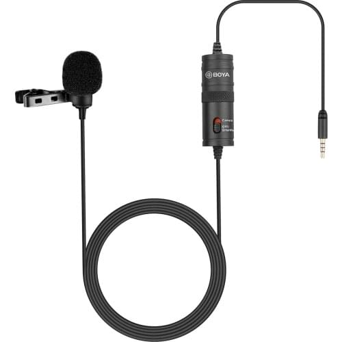 BOYA BY-M1 Omnidirectional Condenser Lavalier Microphone Broadcast for Canon DSLR Camcorder iPhone Video Vlog Camera