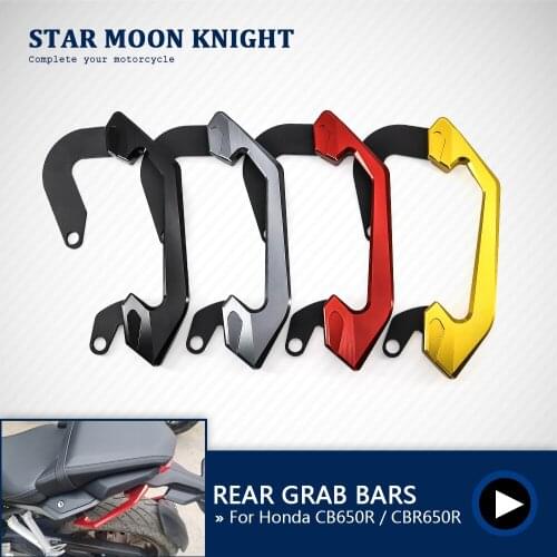 For Honda CB650R CBR650R 2019-2020 Passenger Rear Seat Grab Bar Hand Rail Handlebar CNC machined Motorcycle Parts CB CBR 650R