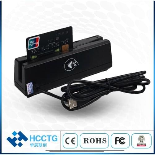 IC & Mi fare Combo USB Head 3 Track Magnetic Chip Card Reader HCC110