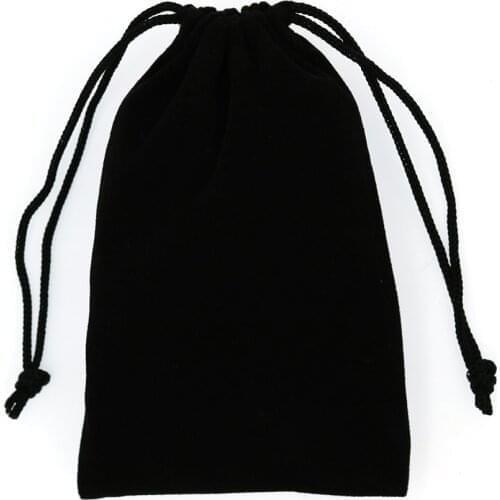 50Pcs/lot 9x13cm Black Velvet bag Good quality Jewelry Packing Velvet Drawstring Pouches Jewelry Gift Bags Display Packing Bags