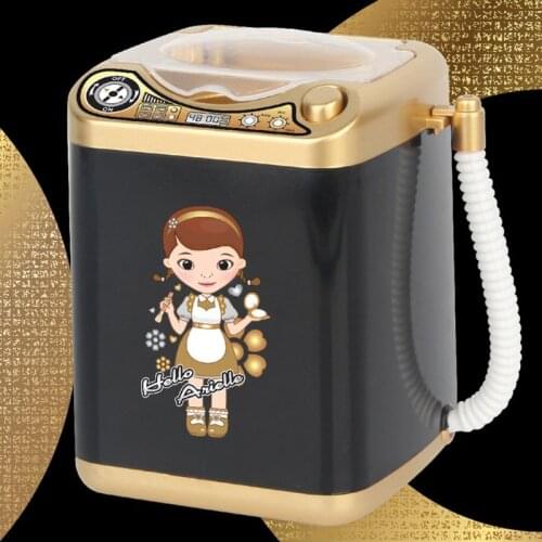 Mini Electric Washing Machine Dollhouse Furniture Pretend Play Toys Very Efficient Useful For Wash Eyeshadow Brush Makeup Brush