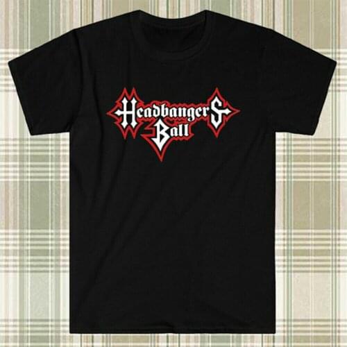 HEADBANGERS BALL TV Rock Show Logo Mens Black T-Shirt S to 3XL