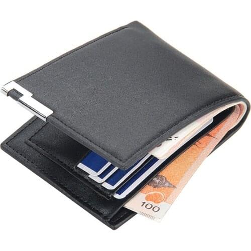Baellerry New Men Wallets Small Money Purses Credit Card Holders Wallets New Design Top Men Wallet With Coin Bag Zipper Wallet