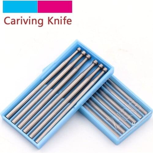 XiZ 1/6pcs 1.0~2.3mm Engraving Knife Precision Tungsten Carbide Burrs Milling Cutter Rotary Tools Recessed Grinding Head 2.35mm