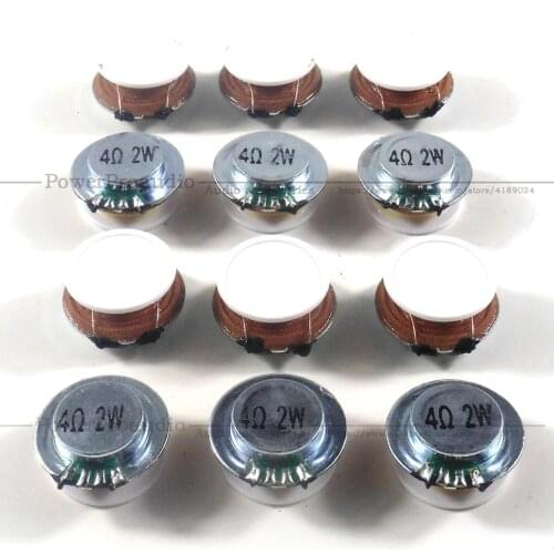 12Pcs 1Inch Audio Portable Speakers Full Range Speaker 2W 4Ohm 24MM Vibration Resonance Speaker loudspeaker
