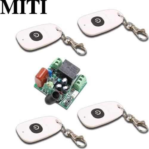 10A Mini Relay Receiver Remote Switch AC 220 V 1CH Wireless Light Switch teleswitch Transmitter 315Mhz / 433.92Mhz