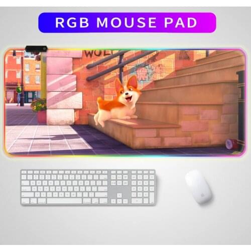 Cute mouse pad computer desk pad XXL RGB mouse pad kawaii gaming accessories computer gaming keyboard MacBook waterproof