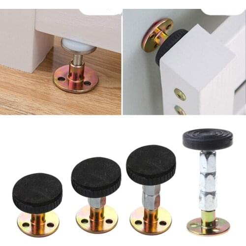 2Pcs Bed Stabilizer Furniture Fixed Bracket Adjustable Wall Stabilizer Self-adhesive Door Stopper Anti-shake Hardware