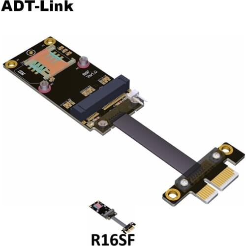 ADT-Link PCI express 3.0 x1 to mini PCIe (minicard) Extension Cable extender adapter extension cable PCIe mpcie