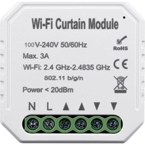 WiFi Intelligent Curtain Switch Module WiFi Smart Shutters Timer Switch Wireless Remote Control For Roller Shutter Motor