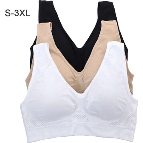New Sexy Lingerie Hollow Out Solid Color Without Rims Gathered Seamless Bra Wire Free Fitness Sports Underwear Sleep Bra Female