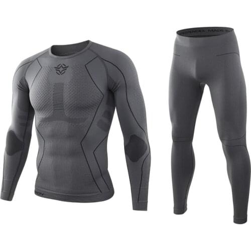 Winter Thermal Underwear Sets Men Quick Dry Stretch Breathable Thermo Training Cycling Hiking Fitness Long Johns Male Clothing