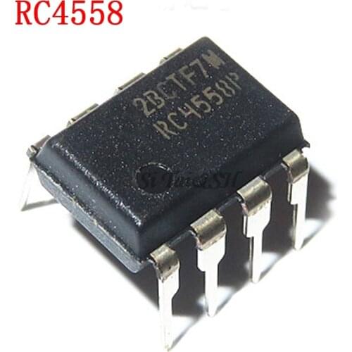 10PCS 4558D DIP8 RC4558P JRC4558D DIP RC4558 4558 DIP-8 new and original IC Chipset