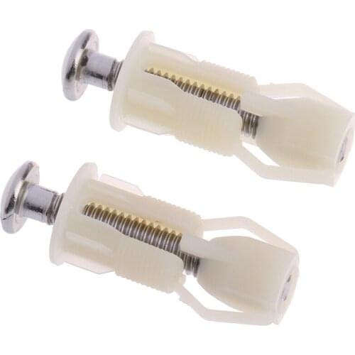2pcs/lot DIY Toilet Seat Hinges Screws WC Hole Fixing Fit Toilet Seats Hinges Repair Tools 48mm*18mm