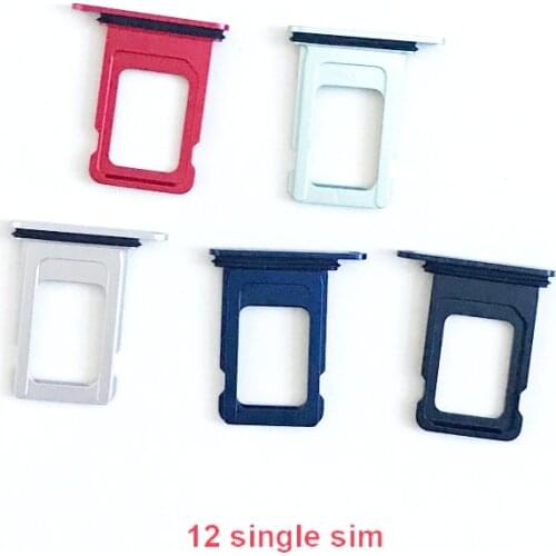 30Pcs New Replacement Single &Dual Card SIM Tray Card Slot SD Card Tray Holder For Iphone 12 Adapter Assembly Repair Parts