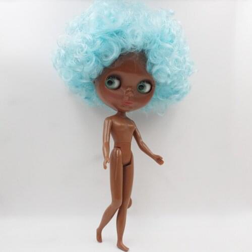 Free Shipping big discount RBL-623 DIY Nude Blyth doll birthday gift for girl 4colour big eye doll with beautiful Hair cute toy
