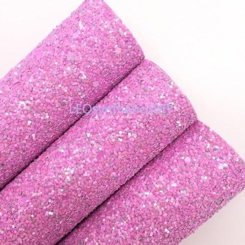 1PC 21X29CM Glitter Fabirc, Chunky Glitter Leather, Iridescent Glitter Leather Sheets For Making Bows LEOsyntheticoDIY T381D