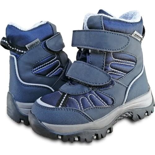 NEW 1pair Waterproof Boy Snow Boots Winter Warm Leather Ski Children Wool Boot,-40 or -30 degrees Kid Boy Boot