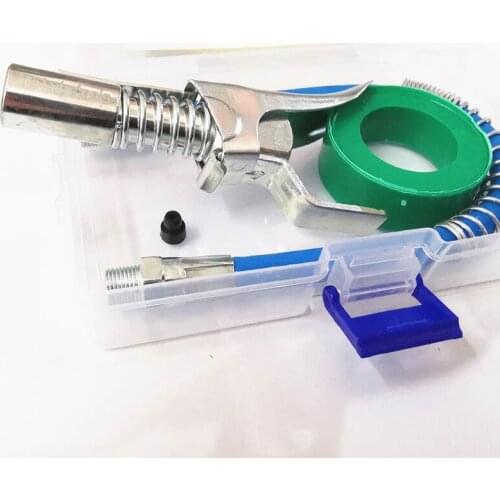 Quick Release Grease Grip Butter Machine Threaded Adapter Connector Hose Kit 1/8 " NPT Fitting, Max Pressure 10000 PSI