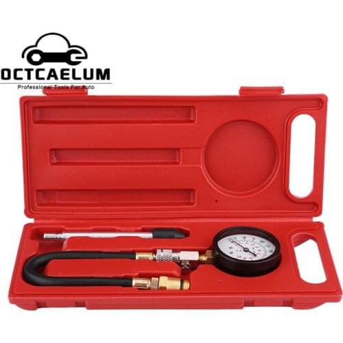 Car Engine Cylinder Compression Measure Tester Tool Auto Compressor Detect Diagnostic Gauage Tools 14/18mm Adapter ST0073