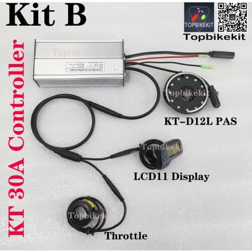 Ebike Controller 36V 500W / 48V 500W 30A controller KT Torque Simulation Sine Wave Controller with Julei waterproof connector