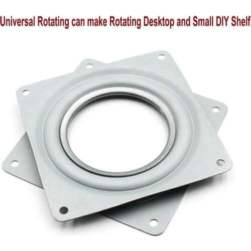 HQ SS05 2INCH(51X51MM) 3INCH(71X71MM) Square Rotating Swivel Plate Lazy Susan Turntable Bearing Rotating For Chair Sofa Swivel