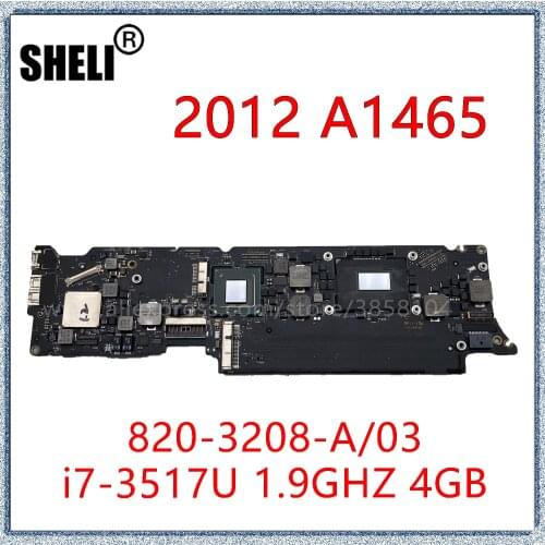A1465 Logic Board For MacBook Air 11" Motherboard With I7 1.9GHZ 4GB CPU 820-3208-A 820-3208-03 820-3208-B 100% Tested Good Work