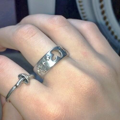 Trendy Mushroom Rings For Women Men Dragon Silver Gold Friendships Engagement Wedding Open 2021 Jewelry Friends Lover Couple Set