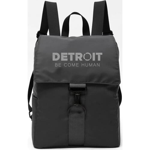 New Detroit Become Human Rucksack Backpack Student Schoolbag Bag Girl Travel Flip Cover Laptop Cosplay Bag Waterproof