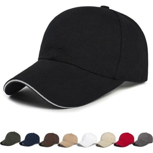 NEW Men Women Summer Plain Curved Outdoor Sun Block Baseball Cap Adjustable Hat