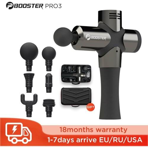 BOOSTER Pro 3 Deep Tissue Massage Gun Muscle Stimulator Body Massager Fascial Relax Therapy Low Noise for Fintness Shaping
