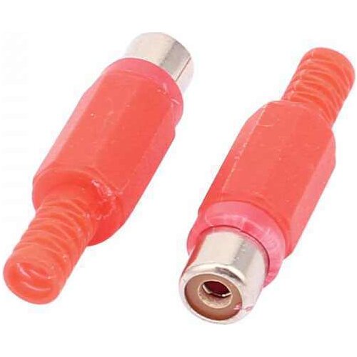 TOS PLUG PLASTIC FEMALE RED