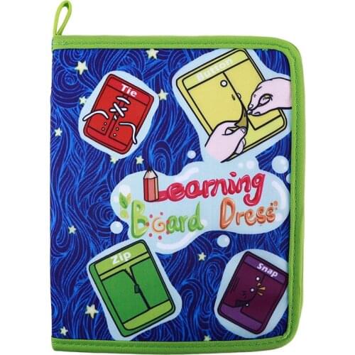Hot Baby Educational Book Toys Dress Teaching Board Cloth Book for Zip/Snap/Button/Buckle/Lace/Tie Early Learning Toy for Child