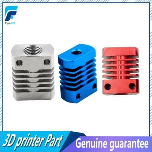 Red/Blue/Silver MK10 V6 Heat Sink Radiator Fit 22mm Cooling Fan Red Aluminum Fins With Size 27x22x12mm Hot For CR8/CR10