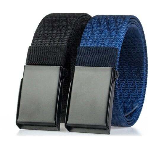 New Female Metal Buckle Really Nylon Waistband designer belt high quality women fashion Men Outdoor Travel Tactical Waist Belt