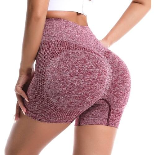 2021 High Waisted Hip Push Up Workout Shorts Leggings Women Super Stretchy Athletic Shorts Soft Women Fitness Yoga Shorts