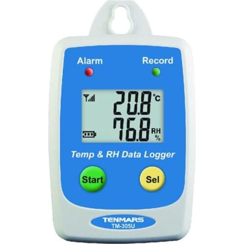 TENMARS TM-305U Temperature & Humidity Datalogger Measure Humidity and Temperature(/).Fast USB Download