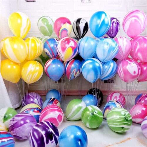 Thickened Agate Balloon Latex Balloons Birthday Party Decorations Adult Wedding Decorations Helium Globos Baby Shower ballon