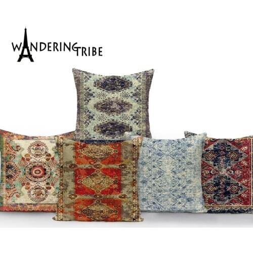 Morocco Cushion Covers Vintage Retro Home Decoration Pillows Case Sofa Car Pillow Cases Mandala Linen Living Room Cushions Cover