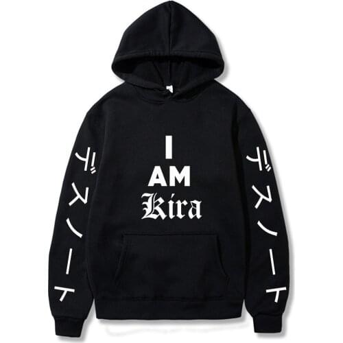 Death Note Kira Hoodies Long Sleeve Gothic Harajuku Print Streetwear Sweatshirt Women Clothing