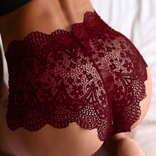 Hot Fashion Women Sexy Lace Panties Cotton Breathable High Quality Low Waist Underwear Female Intimates New Big Plus Size S-5XL