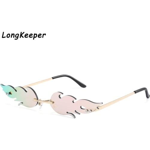 Longkeeper Brand Vintage Sunglasses Woman Fashion Luxury Lady Sunglasses Women Accessories Decoration Leaves Metal Glasses Frame