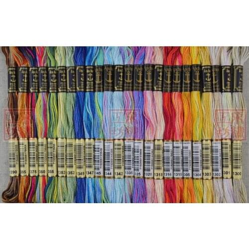 1pcs Anchor thread 1300 1301 1302 1303 1304 1305 1315 1316 cross stitch DMC floss embroidery DIY needlework craft