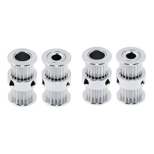 10Pcs Aluminum Double GT2 6mm Width 20 Tooth Teeth 2GT Timing Drive Pulley Pully Wheels Gear For 3D Printer Bore=5mm/8mm